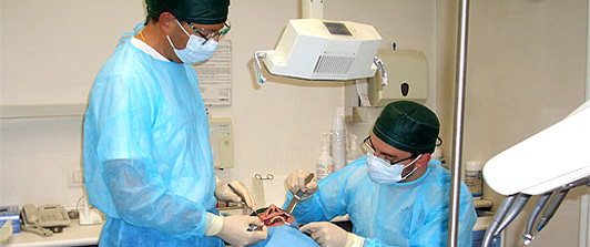 Intervento di implantologia presso lo Studio dentistico Nesler